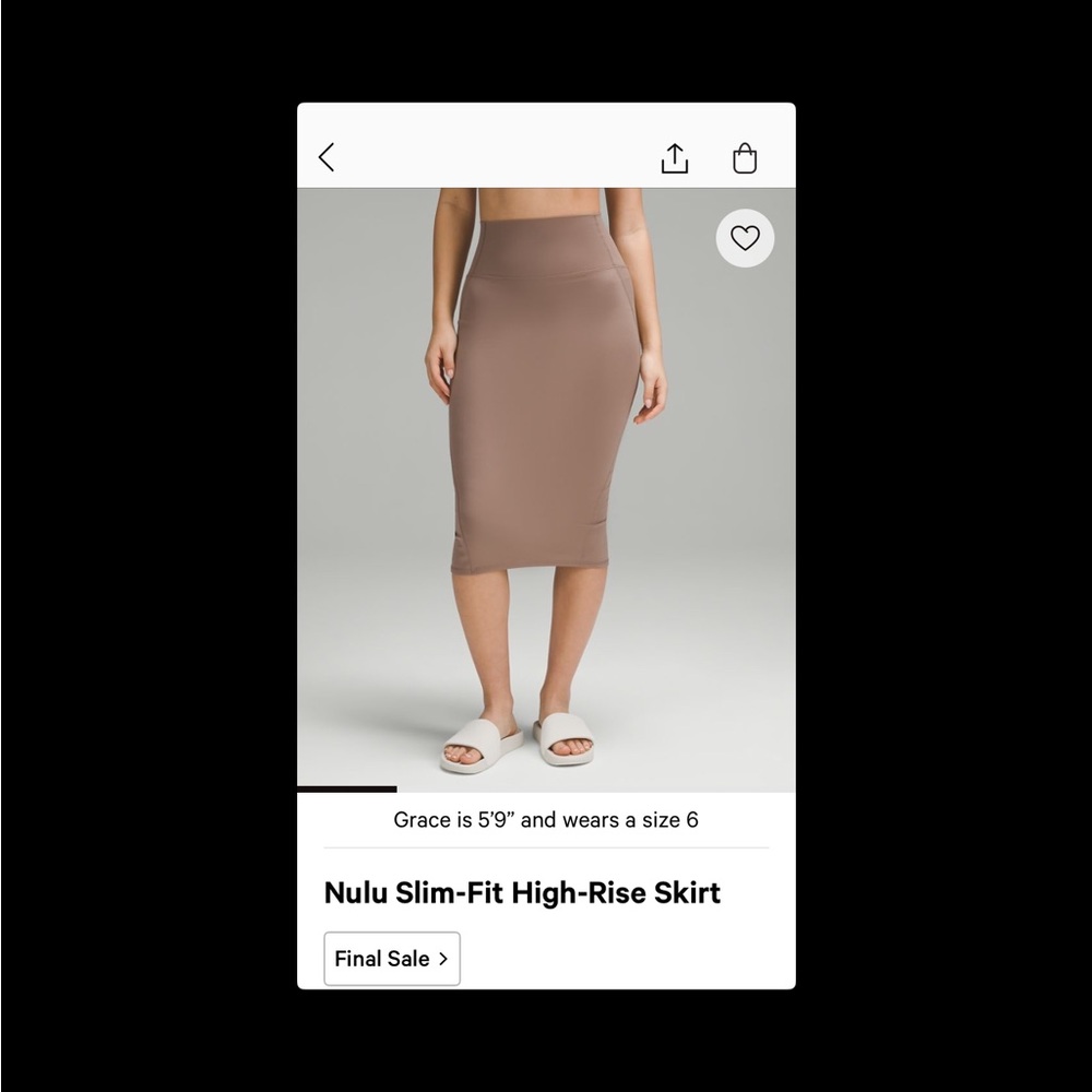 lululemon athletica Pencil Skirt - Tan